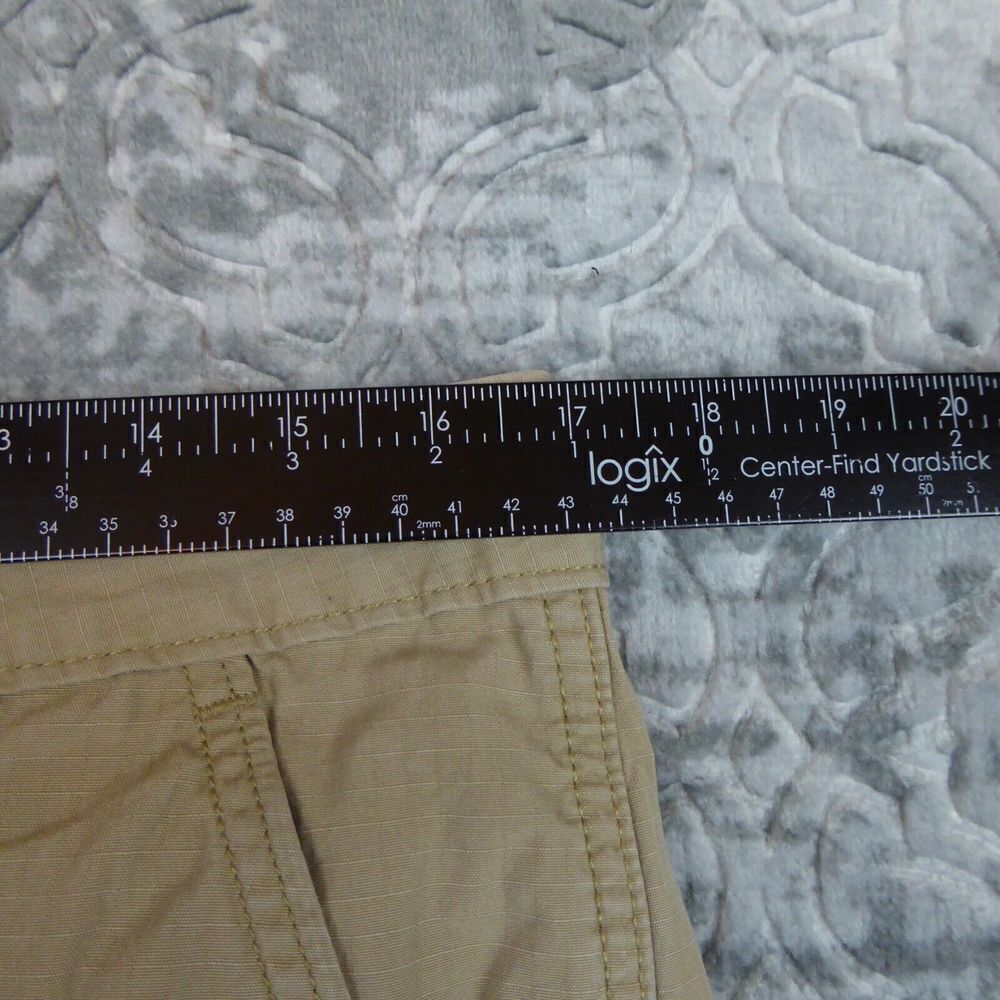 Levis Shorts Mens 33 Beige Cargo Baggy Skater Pockets Outdoor Hiking Ripstop - Picture 9 of 13